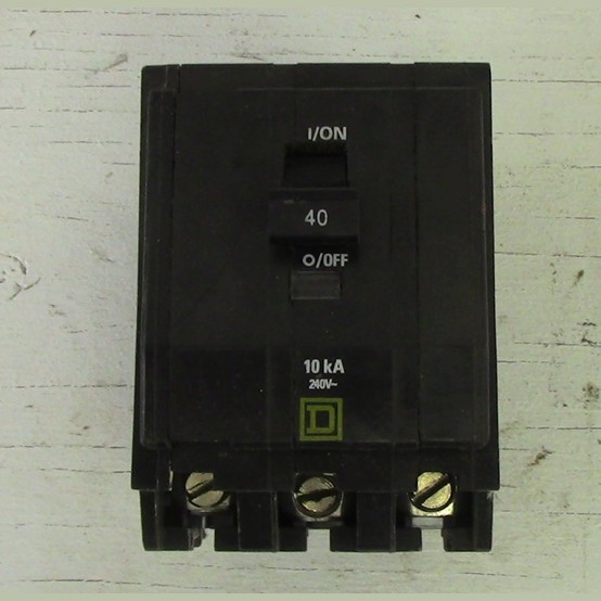 40 Amps, Square D, Push-in Breaker, 3-pole, 120/240 Volts - Image 2