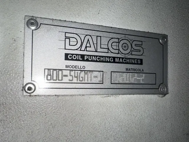 Dalcos #PXN-800, Automatic Coil Hydraulic Punch Press - Image 3