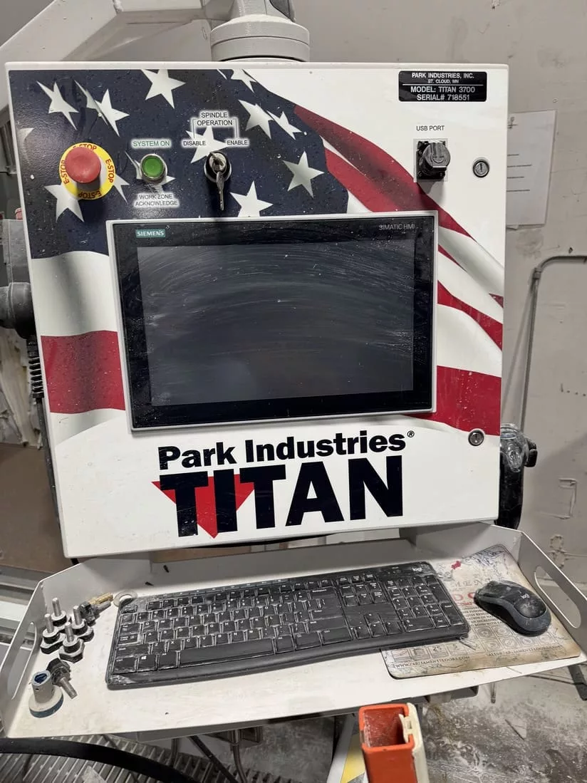 Park Industries #Titan-3700, CNC Work Center, 3-Axis, 172" x 96" Table, 158" x 97" Work Area, 36 ATC, 2023 - Image 10