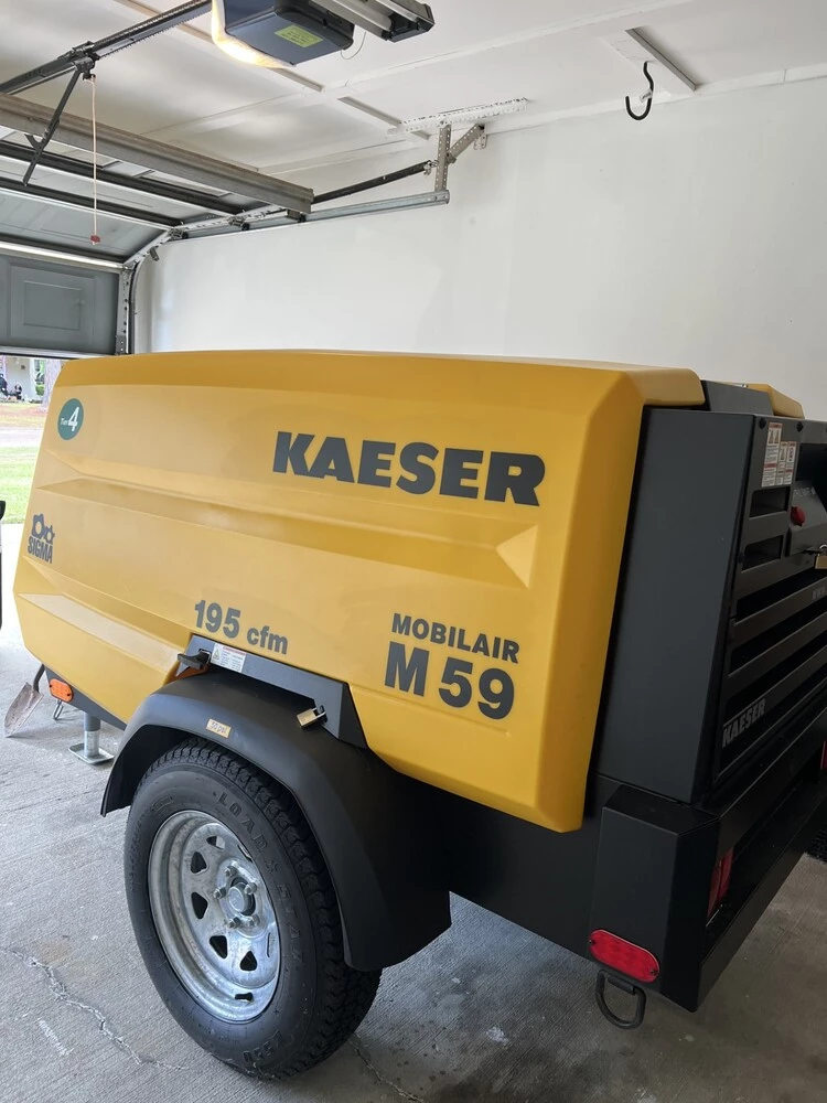 195 CFM, Kaeser #M59PE, Rotary Screw Air Compressor, 40 HP, 2023 - Image 1