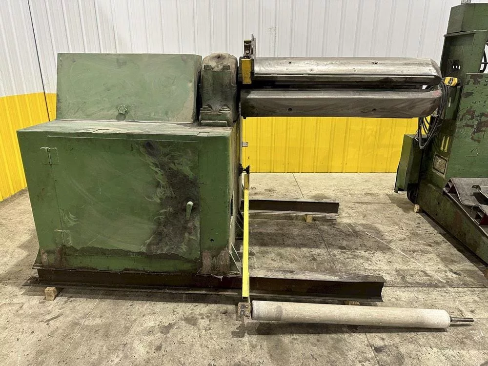 12,000 Lb. Rowe #12050-DSV, Uncoiler, 54" Width, 18"-22" ID, 60" outside dimensions, w/ Coil Car, 1965 - Image 3