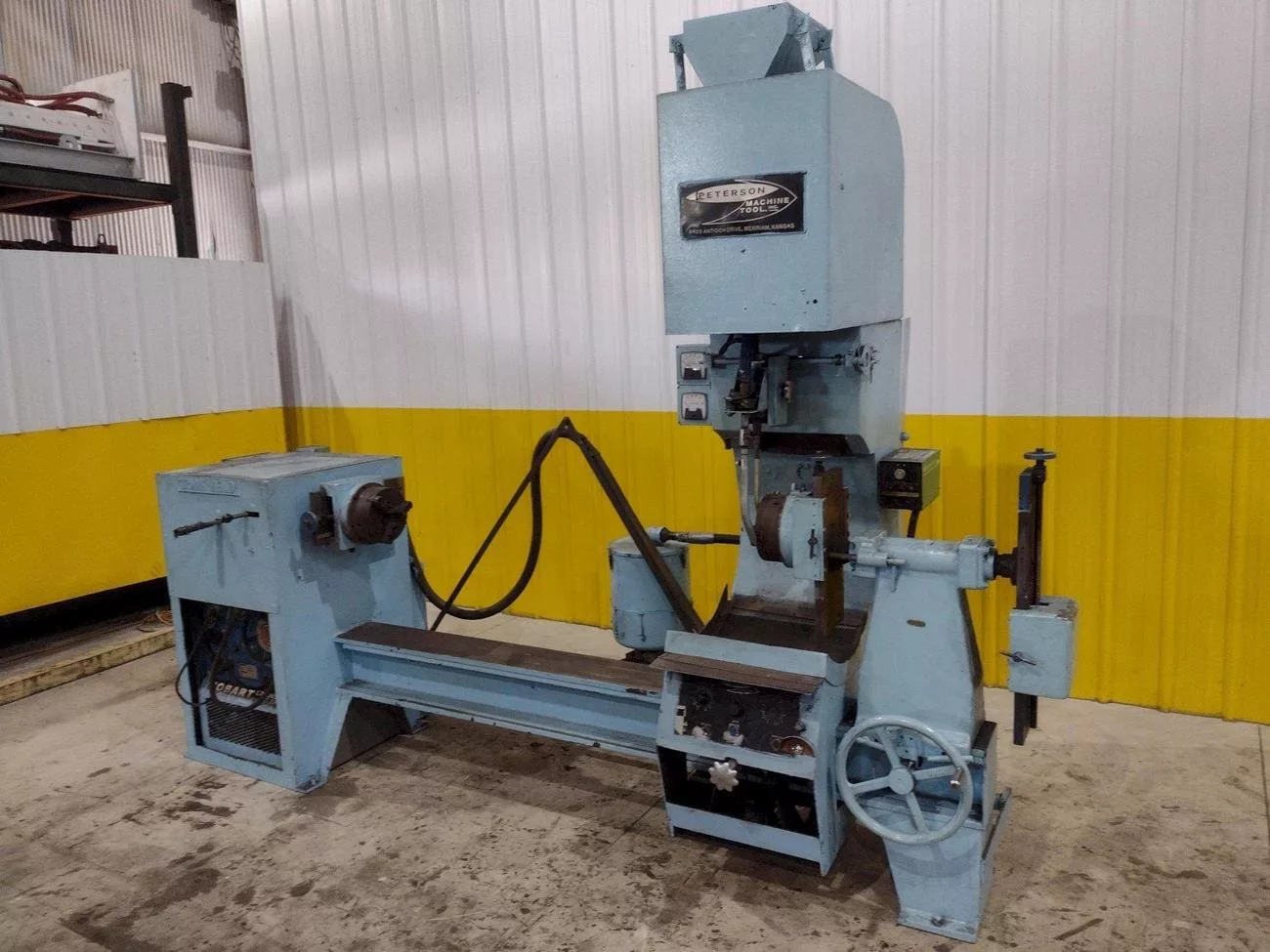 Peterson #996, Welding Positioner, 8" Chuck, 24" Swing, 60" Centers, Hobart 250 Amp Welder - Image 2