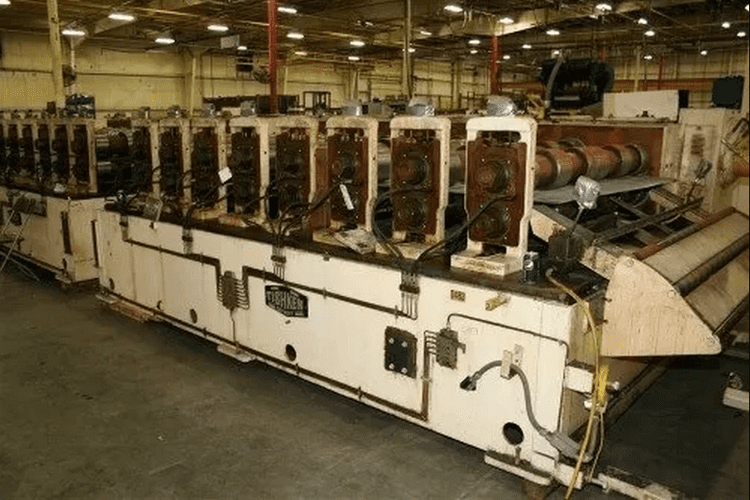 8 Stand, Tishken #32-XHW-4, Roll Former, 4-1/2" Shaft Diameter, 70" Roll Space, 18" Horizontal Center, 8"-11" - Image 3