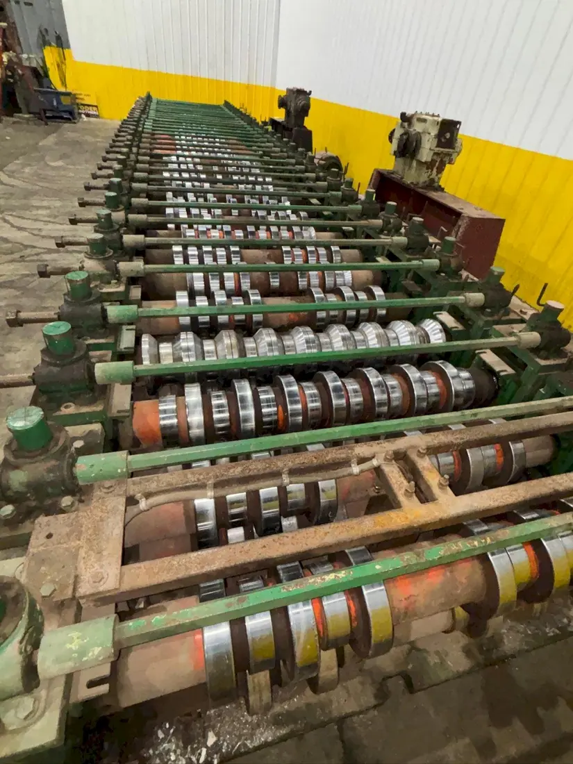 Hi-Rib Panel Rollformer Line, 32 Passes, 18-24 Gauge Capacity, 36", 60 HP, RL, w/ Uncoiler & cutoff shear - Image 8