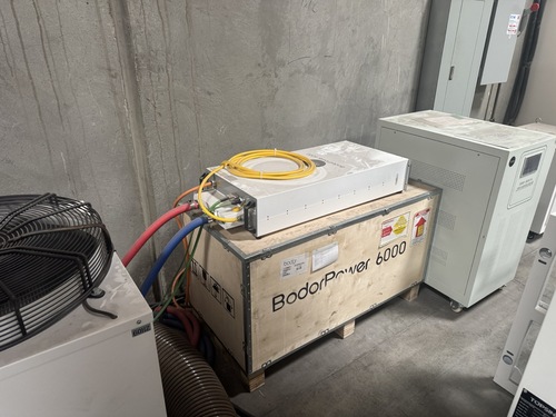 Bodor #I7, Fiber Laser, 5' x10' Bed, Spare Head, Fume Filter, 6,000 Watt, Mango remote, 2023 - Image 7