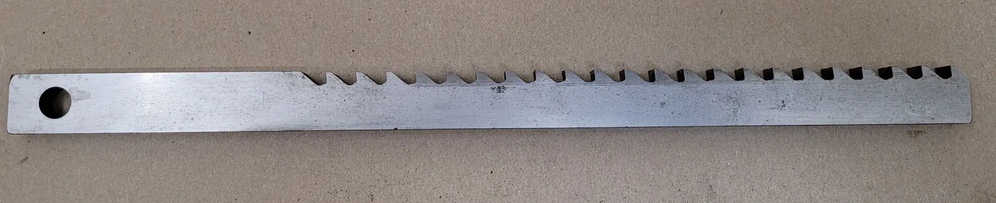 1/2" Hansford Davis #D-4012, Keyseater Broach, 1" Height, 1/2" Pitch, 16" Length - Image 2