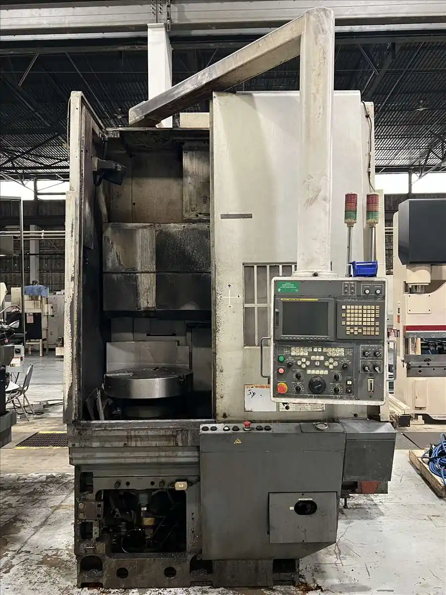 24" Okuma #2SP-V60, twin spindle CNC vertical turret lathe, Fanuc 18iTB, (2) 3-jaw 24" chucks, 2006 - Image 7