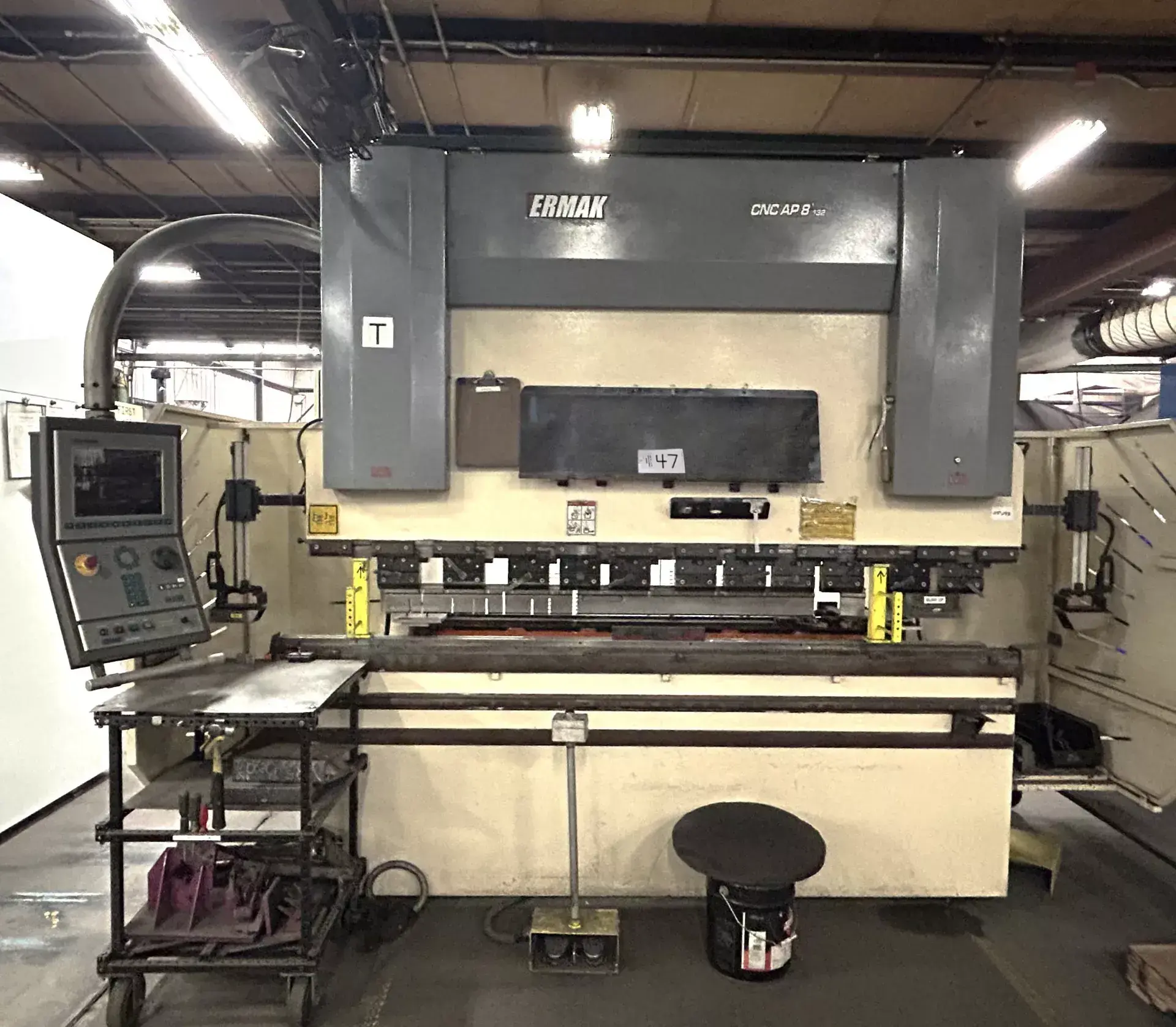 132 Ton, Ermak #CNCAP8X132, CNC hydraulic press brake with 4-Axis CNC back gauge, 8' overall, 82" between - Image 1