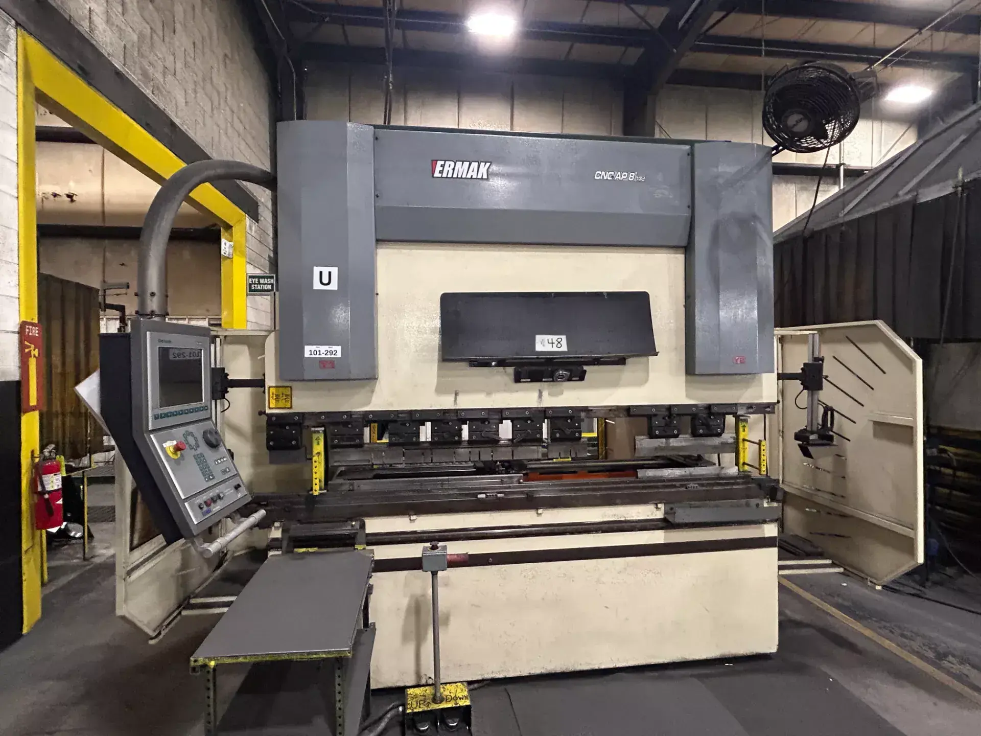 132 Ton, Ermak #CNCAP8X132, CNC hydraulic press brake with 4-Axis CNC back gauge, 8' overall, 82" between - Image 1