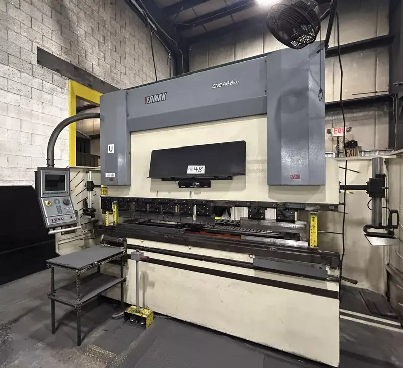 132 Ton, Ermak #CNCAP8X132, CNC hydraulic press brake with 4-Axis CNC back gauge, 8' overall, 82" between - Image 2