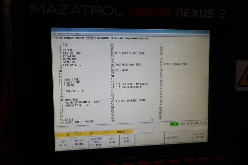 Mazak #HCN-4000III, horizontal machining center, 15.7" x 15.74" pallet, 22" X, 25.2" Y, 25.2" Z, 18000 RPM - Image 9