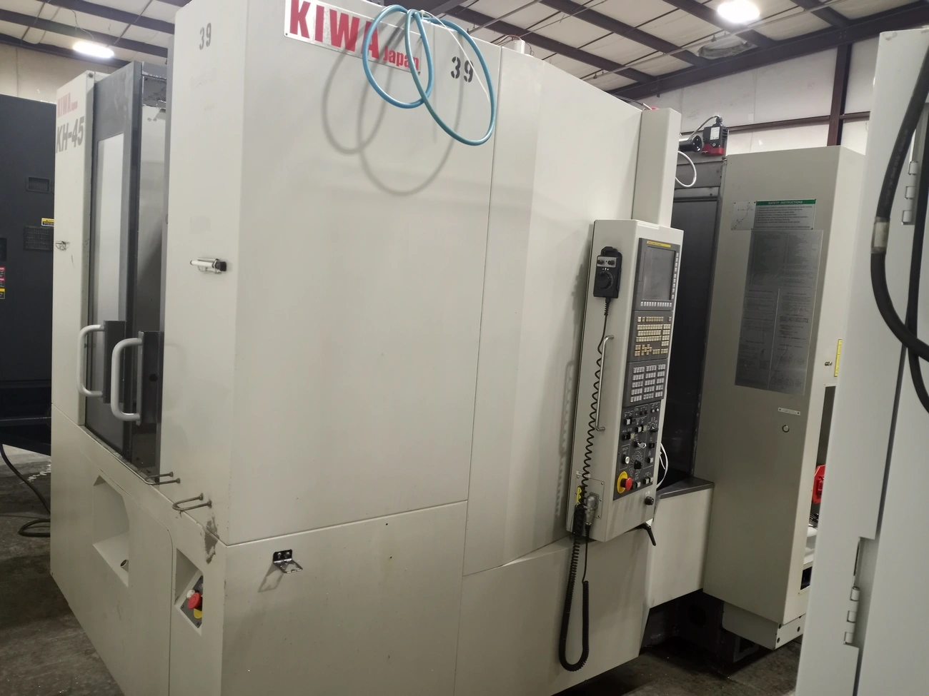 Kiwa #KH-45, horizontal machining center, 15" x 15" pallet, 12,000 RPM, 60 automatic tool changer, Cat 40 - Image 1