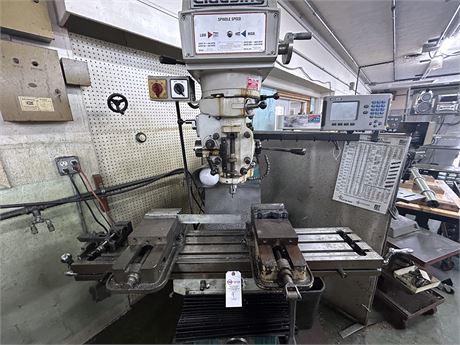 Clausing #2VS08, vertical mill, w/ Accurite digital read out - Image 10