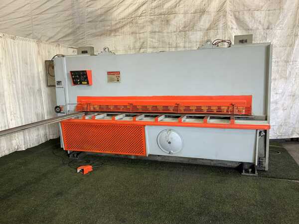 1/2" x 10' Atlantic #HDS10X1/2, hydraulic squaring shear, 18" hydraulic hold downs, 39" back gauge, 30 HP - Image 2