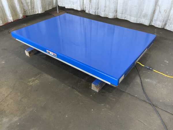 3000 lb. Vestil #EHLT-487203043, hydraulic scisor lift table, 48" x 72" table, 36" lift height, 3/4 HP, 2023 - Image 8