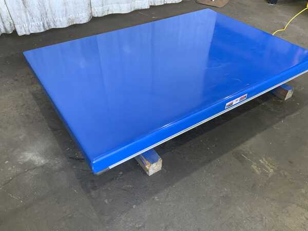 3000 lb. Vestil #EHLT-487203043, hydraulic scisor lift table, 48" x 72" table, 36" lift height, 3/4 HP, 2023 - Image 9