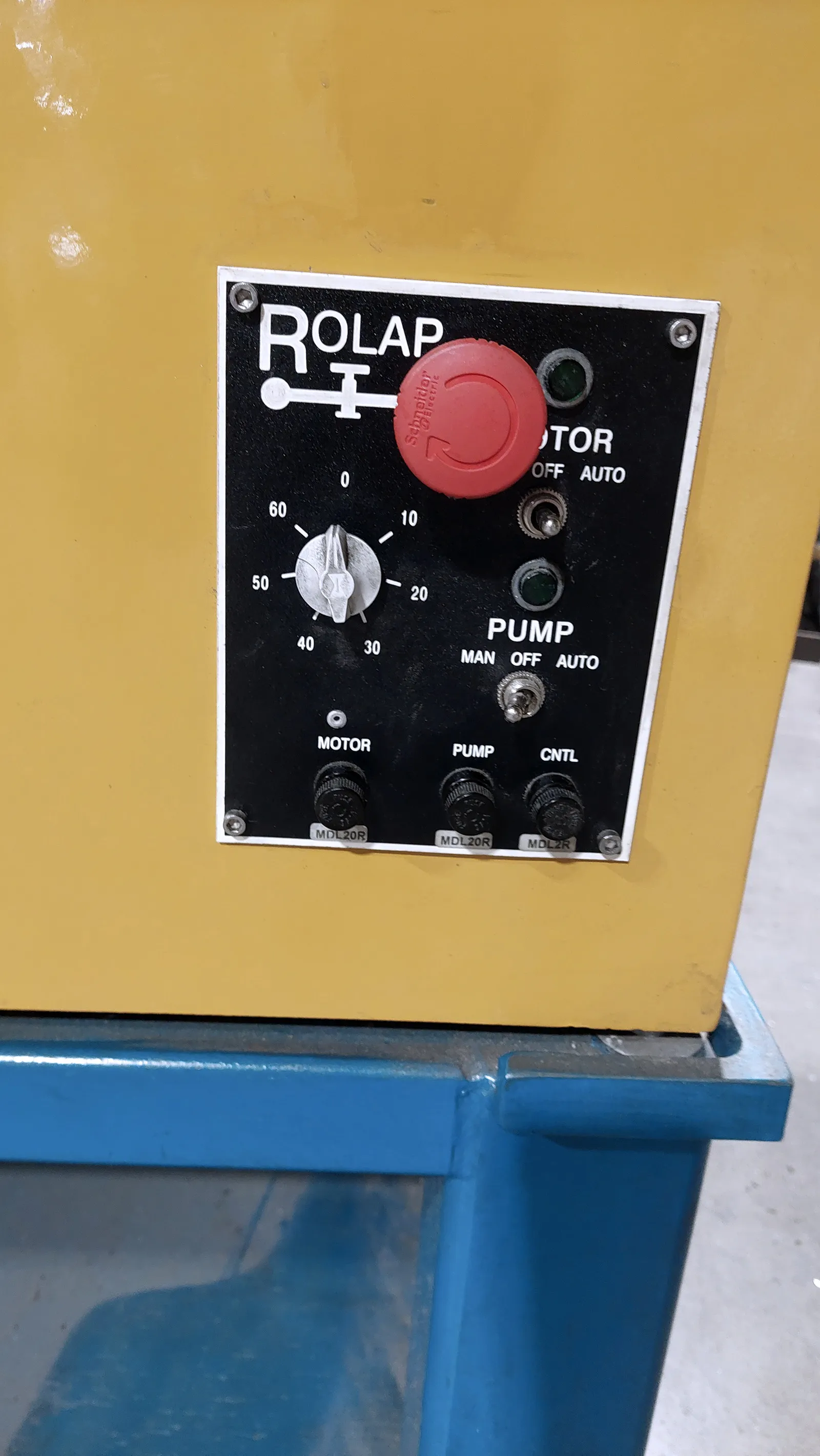 32" Rolap #BM-32, single sided lapping machine, 3 ring, serrated cast iron plate, 208 V., 1-Phase, 1.5 HP - Image 6