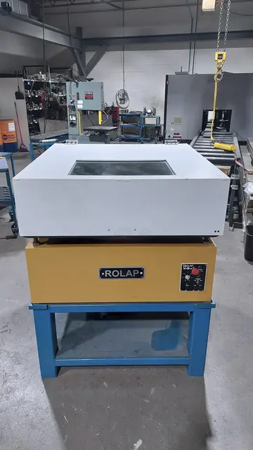 32" Rolap #BM-32, single sided lapping machine, 3 ring, serrated cast iron plate, 208 V., 1-Phase, 1.5 HP - Image 7