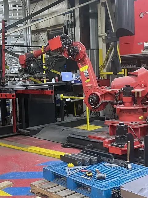243 Ton, Amada #HDS2204NTW, CNC hydraulic press brake, 14' overall, 148" between housing, 17.72" stroke, 26" - Image 4