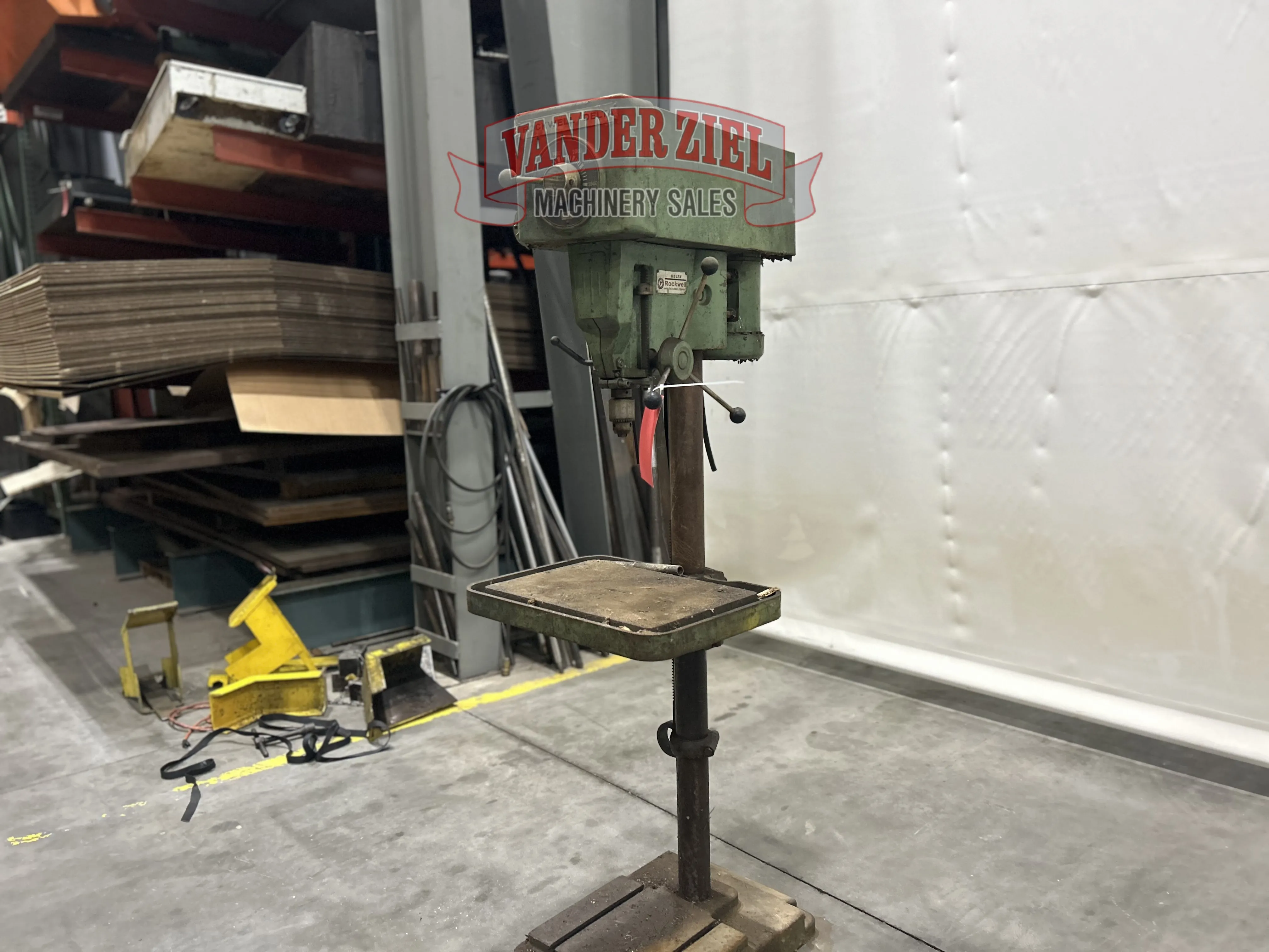 Delta Rockwell #15-655, Floor Drill Press, cast iron head/table/base - Image 2
