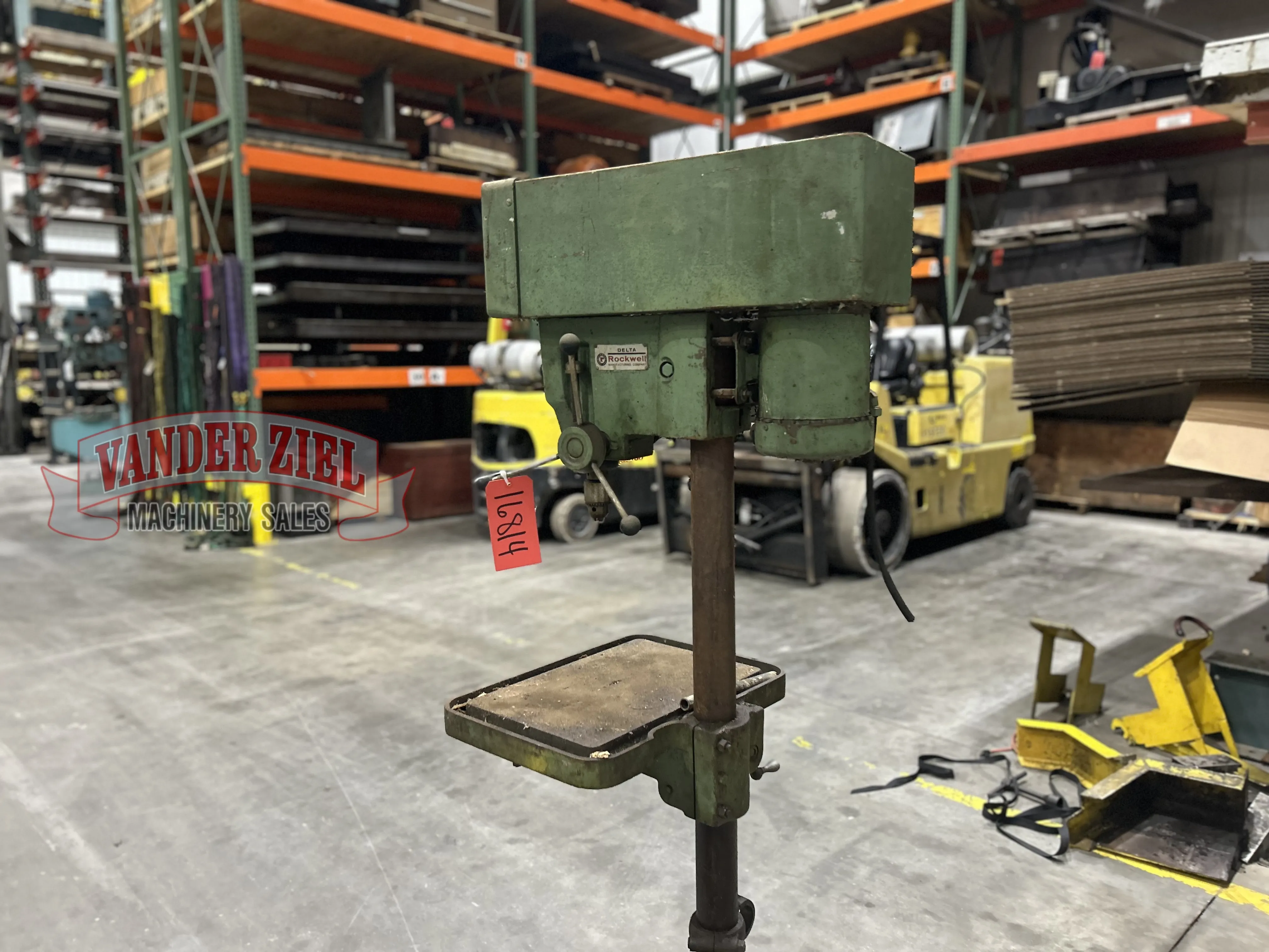 Delta Rockwell #15-655, Floor Drill Press, cast iron head/table/base - Image 4