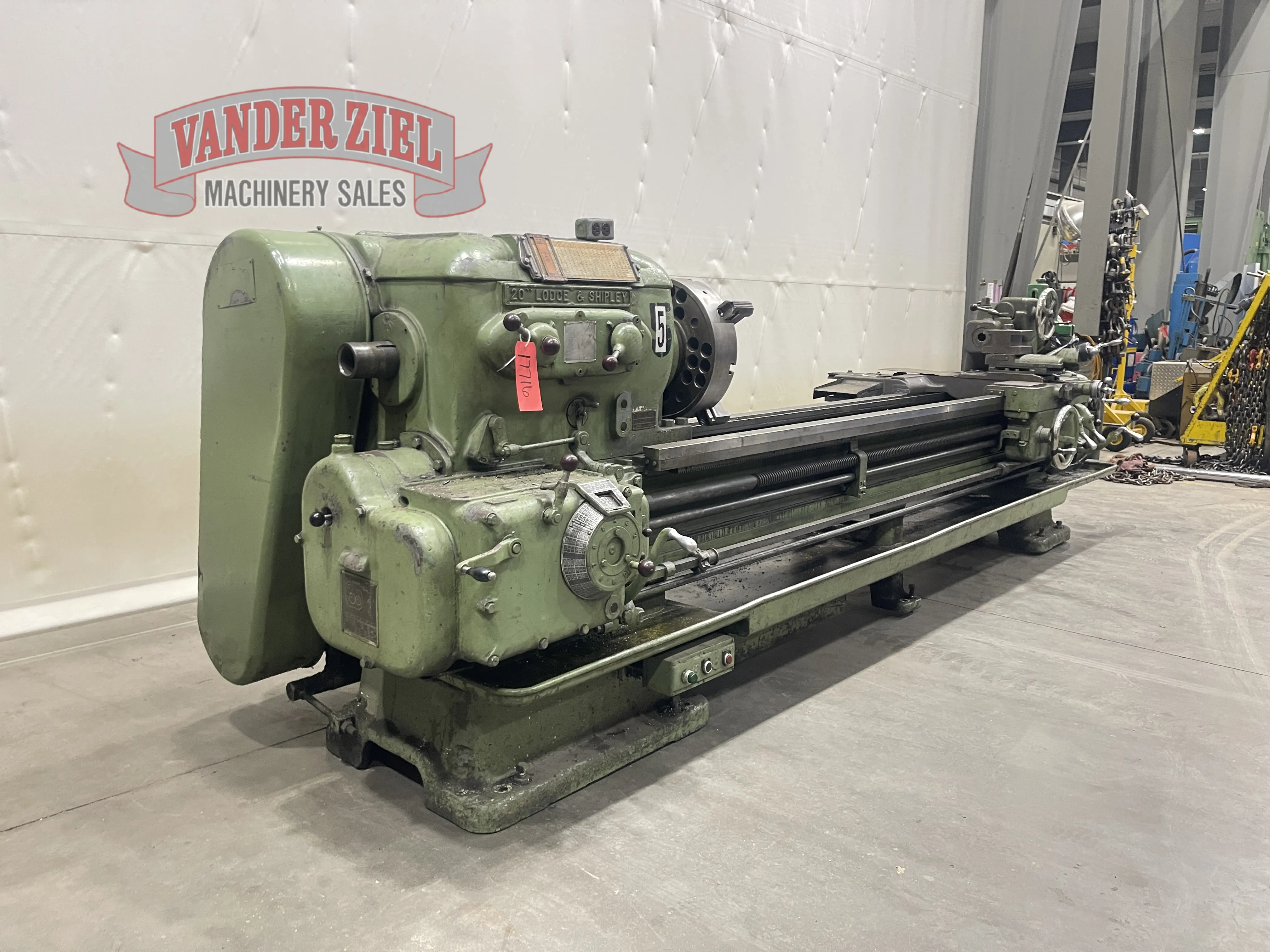 24" x 105" Lodge & Shipley, Engine Lathe, 18" 3-jaw chuck, 9-500 RPM - Image 3