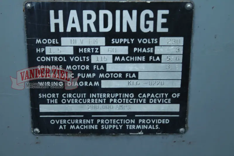 11" x 18" Hardinge #HLV-EM, Engine Lathe - Image 9