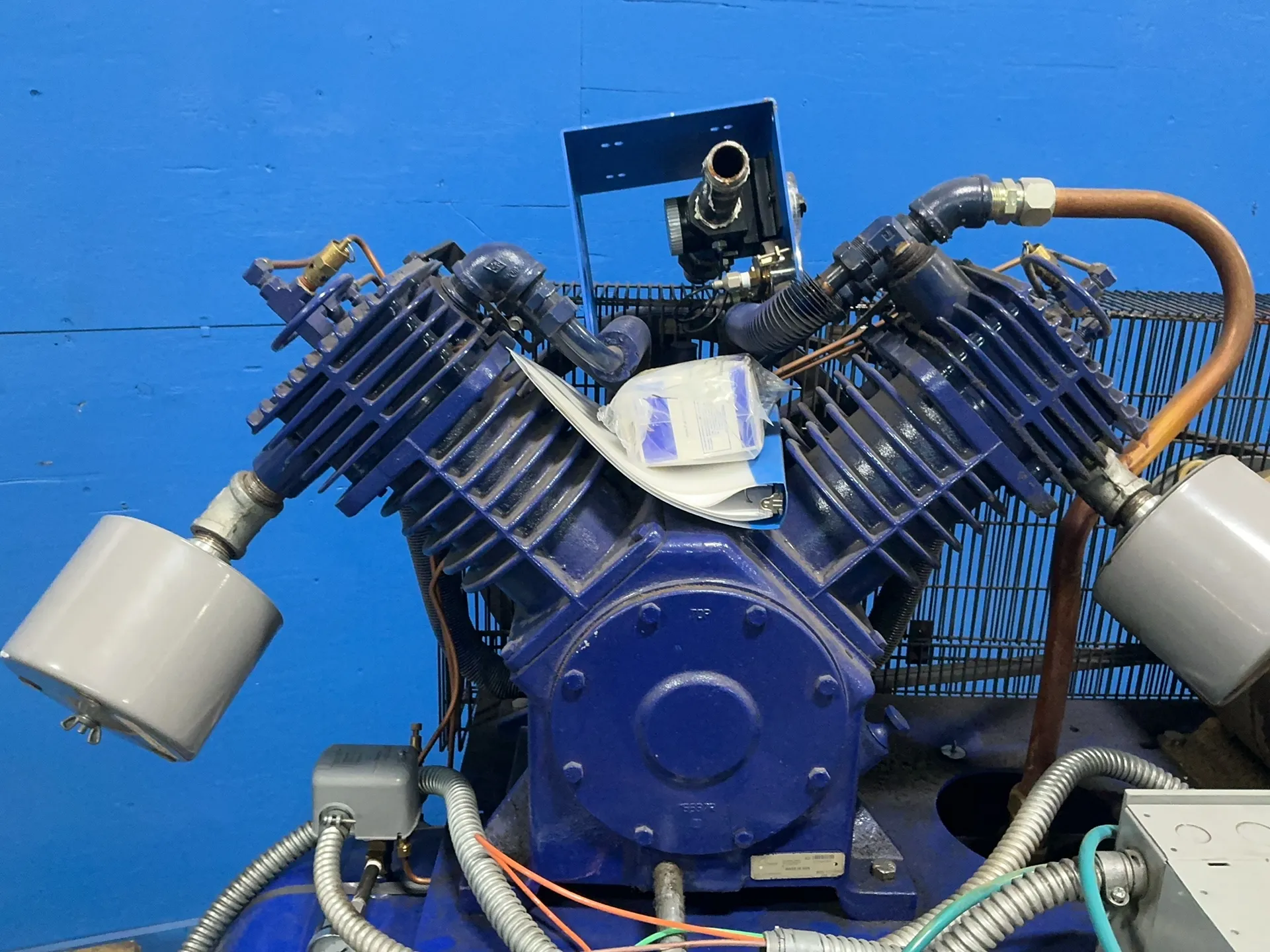 15 HP Quincy #2153DS12HCA46, QT-15 Horizontal Compressor, 51 CFM, 175 PSIG, 120 gallon Tank, 460 V., 2020 - Image 3