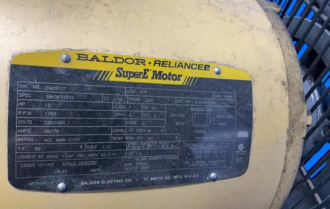 15 HP Quincy #2153DS12HCA46, QT-15 Horizontal Compressor, 51 CFM, 175 PSIG, 120 gallon Tank, 460 V., 2020 - Image 10