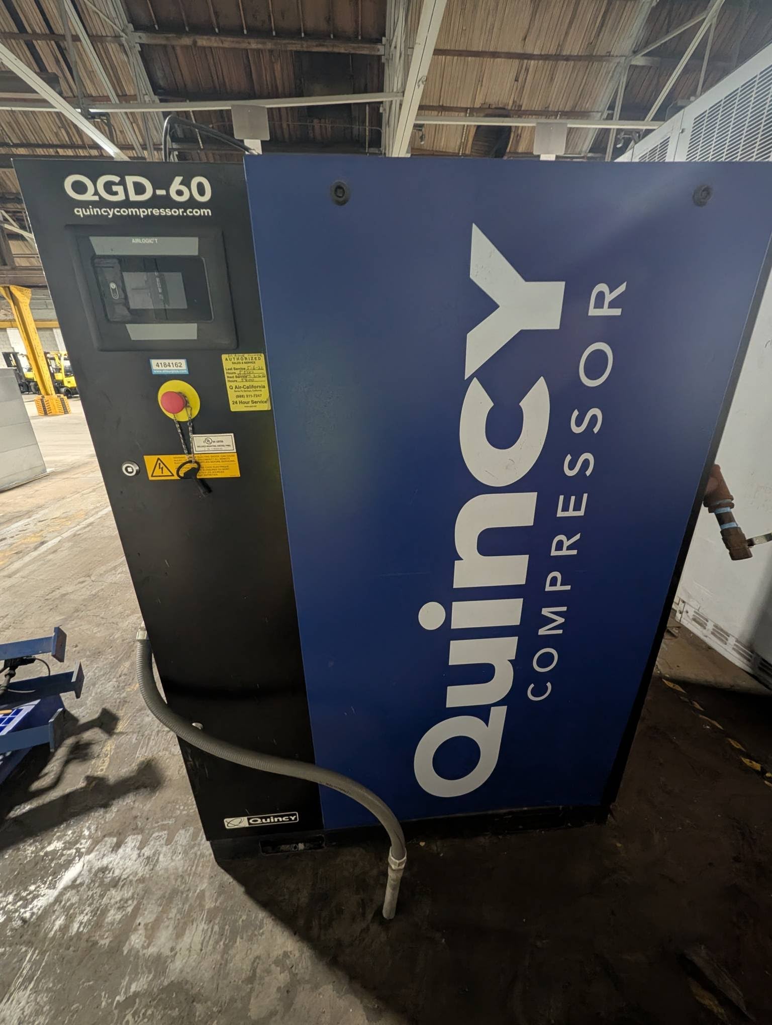 150 psi, Quincy #QGV-60, Rotary Screw Air Compressor, 460 Volt, 2019 - Image 1