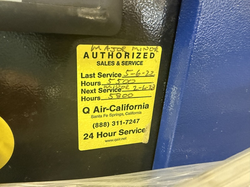 132 psi, Quincy #QGV-60, Rotary Screw Air Compressor w/ Quincy Refrigerated Air Dryer, 60 HP, R410A - Image 6