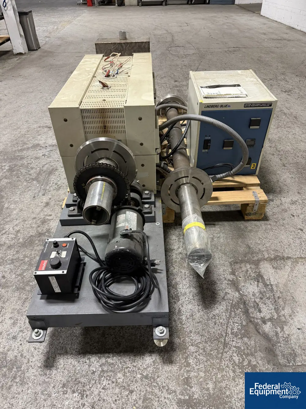 3" x 72" Lindberg #HTF5534C, Rotary Tube Calciner, 309 Stainless Steel, 1200°C, spare tube - Image 3