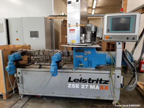1.05" Leistritz #ZSE-27-MAXX/48D, Twin Screw Extruder System, 1200 RPM, 12 barrel, corotating - Image 1