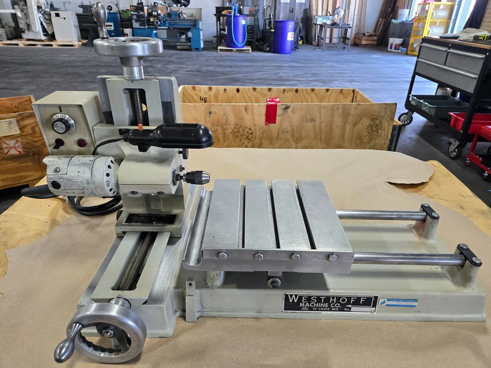 Westhoff #WM-100-1, Horizontal Electrode Drilling Machine, 110 V., Variable Speed Control - Image 5