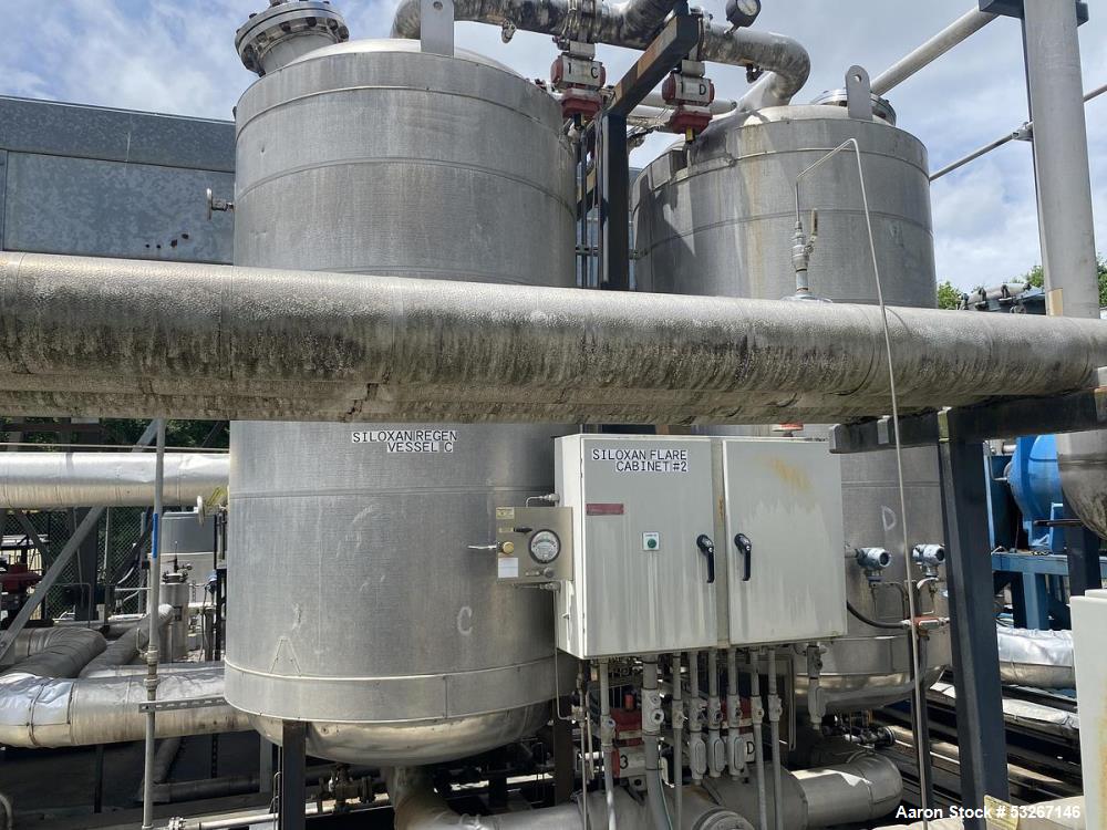 Industrial Piping, Dual Regenerative Gas Dryer Skid, 500 Gallon, 304 Stainless Steel, NB Stamped, skid mount - Image 2