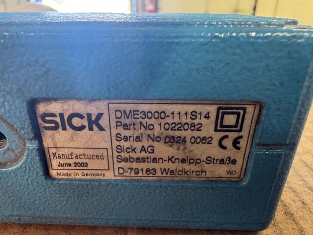 SICK DME3000-111S14 Laser Distance Measuring Sensor 18 to 30 VDC Untested Surplus - Image 5