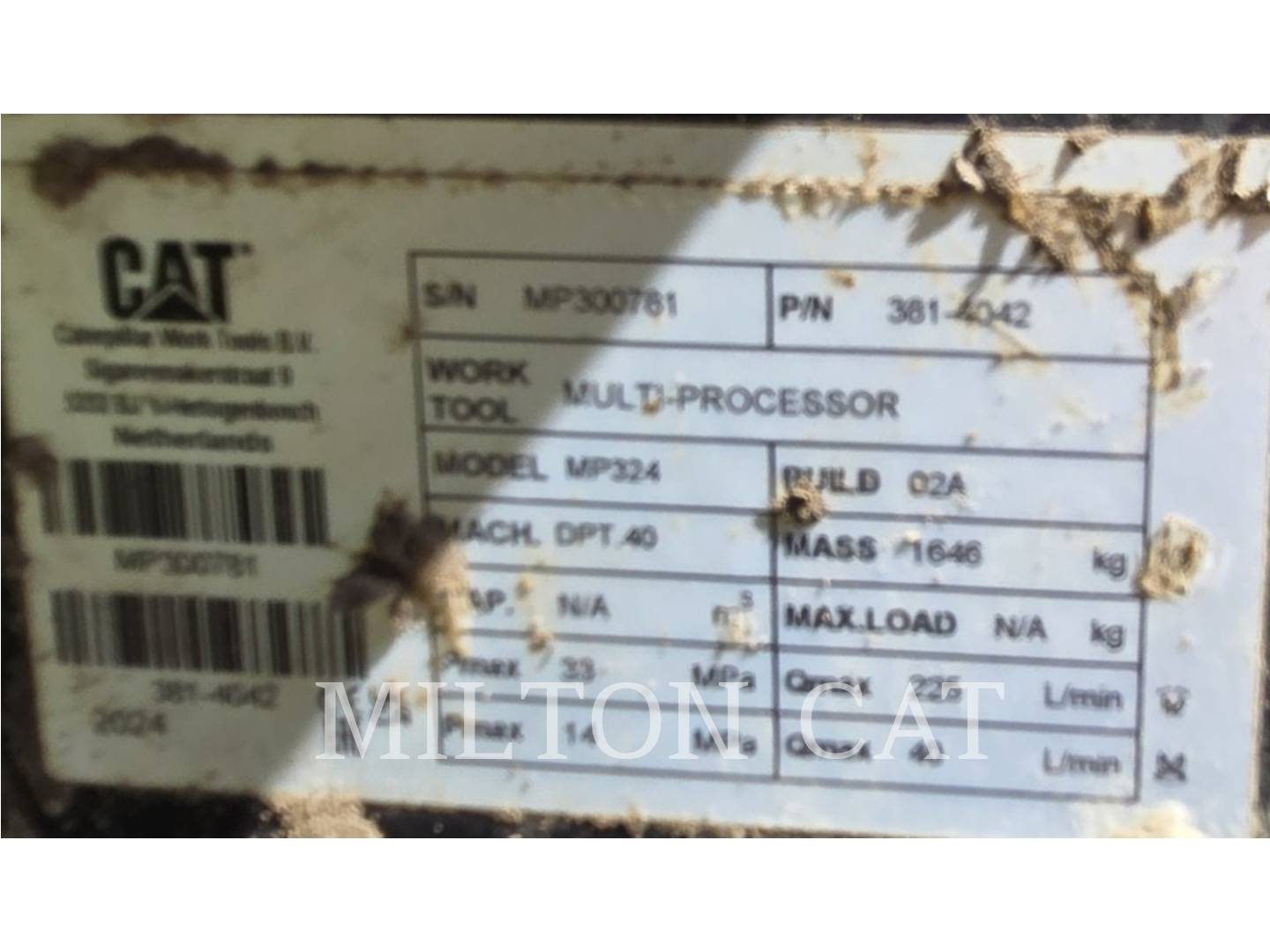 Caterpillar MP342 MULTIPROCESSOR PULVERIZER JAWS, S/N: MP300781, 2025 - Image 5