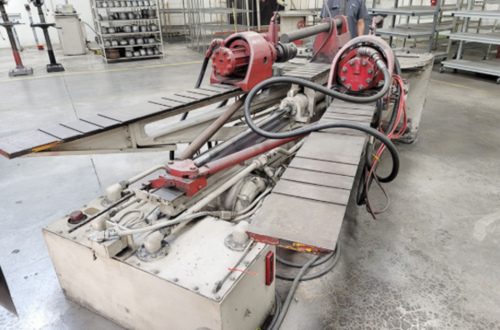 Hufford #A-10, stretch wrap forming machine, 17.5 ton, 30" x 65" table, 35.5" table height - Image 3