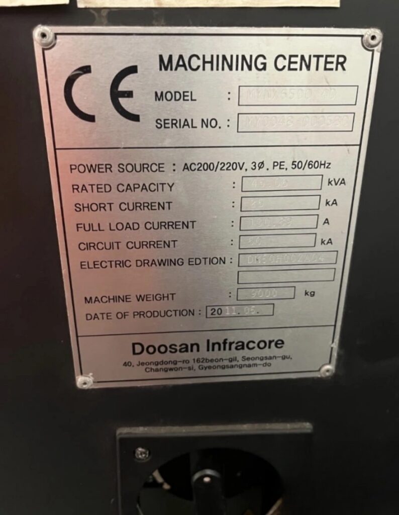 Daewoo Doosan #Mynx-6500, CNC vertical machining center, 3-Axis, Fanuc i, 50" X, 26.4" Y, 24.6" Z, 8000 RPM - Image 5