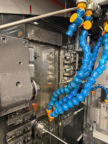 Tsugami #SS32, CNC swiss lathe, 1.25" capacity, 7-Axis, 12' Edge Patriot 338 barfeed, Fanuc 31i-B, LNS chip - Image 6