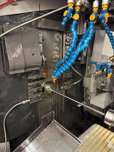 Tsugami #SS32, CNC swiss lathe, 1.25" capacity, 7-Axis, 12' Edge Patriot 338 barfeed, Fanuc 31i-B, LNS chip - Image 7