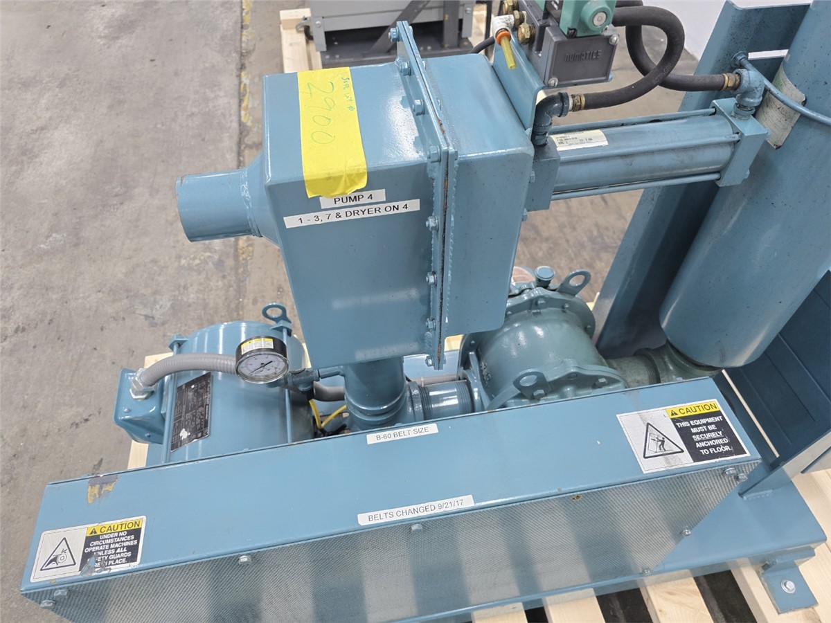 Roots #45-U-RAI-DSL, rotary lobe blower, 7.5 HP Marathon motor, 1766 RPM, 460 V., 3 Ph., Una Dyn package - Image 4