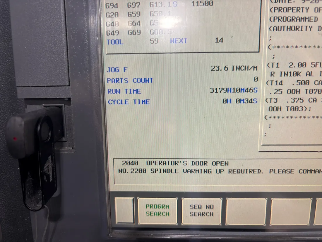 Daewoo Doosan #VCF-850LSR, 4-Axis Vertical Machining Center, 118" X, 33" Y, 31" Z, 18000 RPM, 60 automatic - Image 5