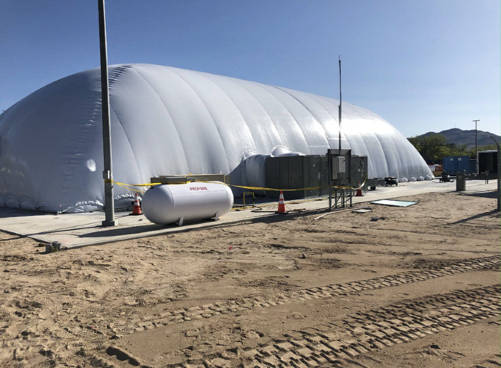 120' x 60' x 28' Arizon Building Systems Air Dome (Permanent Structure) - 7200 sqft. 60' x 120' - 28' - Image 7