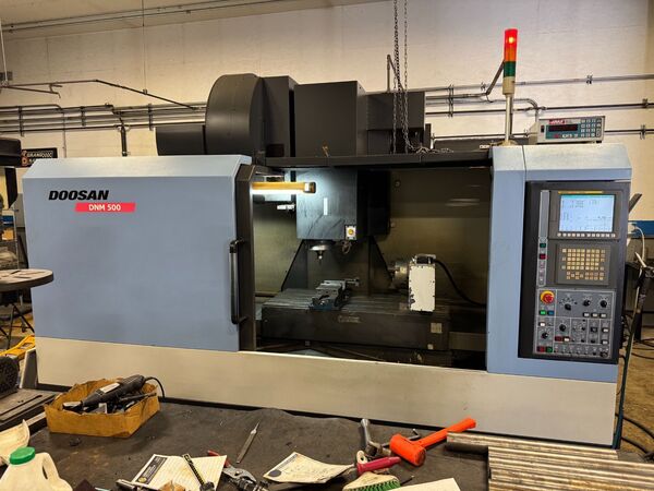 Daewoo Doosan #DNM-500, CNC vertical machining center, 30 automatic tool changer, 40.1" X, 21.2" Y, 20" Z - Image 2