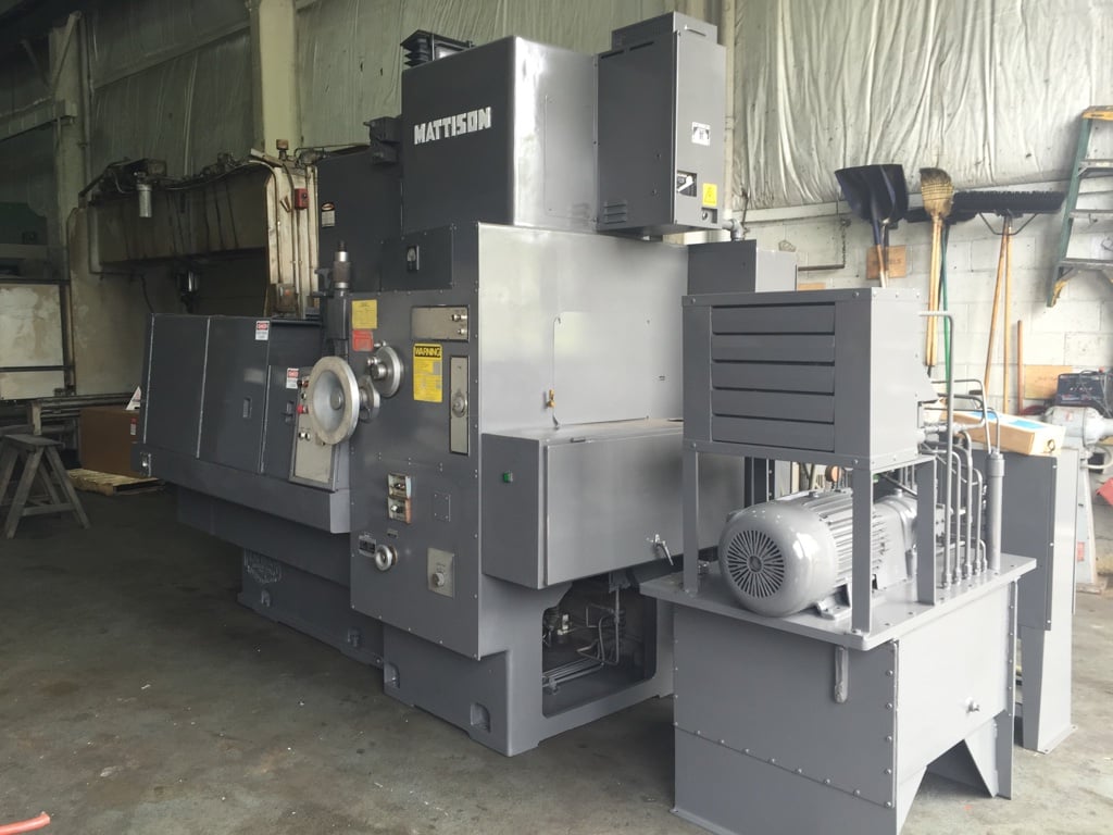 Mattison #24, Rotary Table Surface Grinder, 56" swing, 24" max. work height, 42" chuck diameter, 50 HP, 6-28 - Image 1