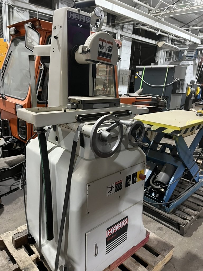 6" x 12" Harig/Bridgeport #612, Precision Surface Grinder, 1.5 HP, 3480 RPM, Accu-Rite digital read out, dust - Image 1