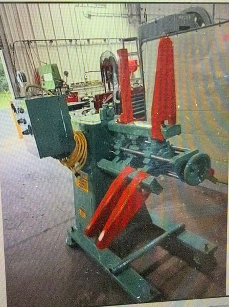 2500 lb. CWP #CWP-2500-12, Uncoiler, 12" max. coil width, 48" max. coil outside dimensions diameter, 15"-20" - Image 1