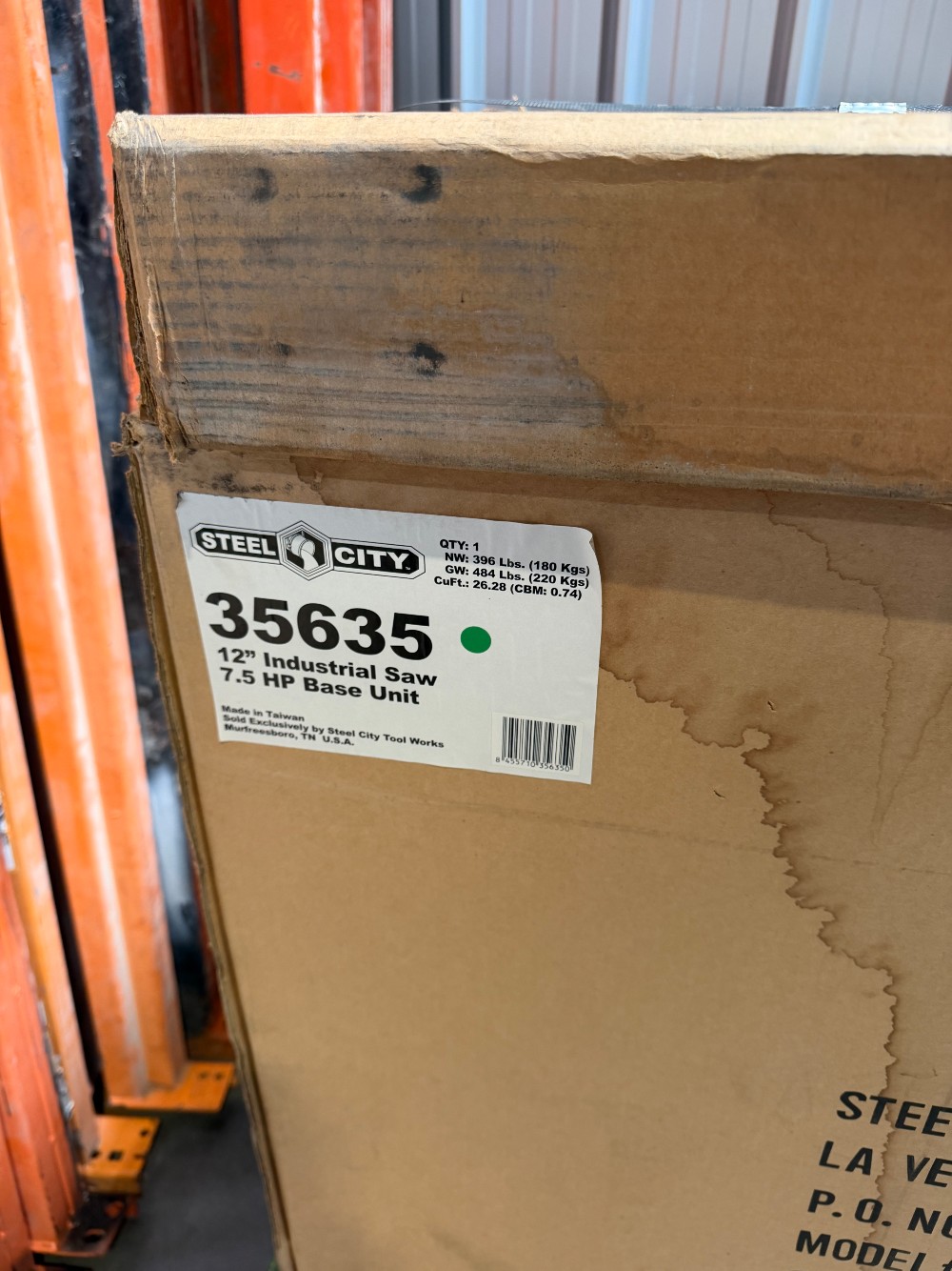 Steel City #35635, 7.5 HP Cabinet Table Saw, industrial cabinet saw, heavy duty trunnions, Open Box - Image 2