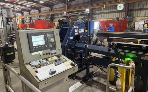 6" x 6" x 5/8" Ocean Clipper, Angle Line, Siemens 840Di Control, conveyor, 2015 - Image 5